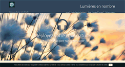 Desktop Screenshot of lumieresennombre.com