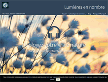Tablet Screenshot of lumieresennombre.com